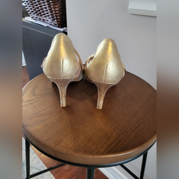 Richard Tyler Heels, Size 7, Sparkly Gold - WITNESS - Picture 3 of 5